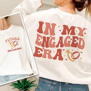 Tswift inspired engaged sweatshirt